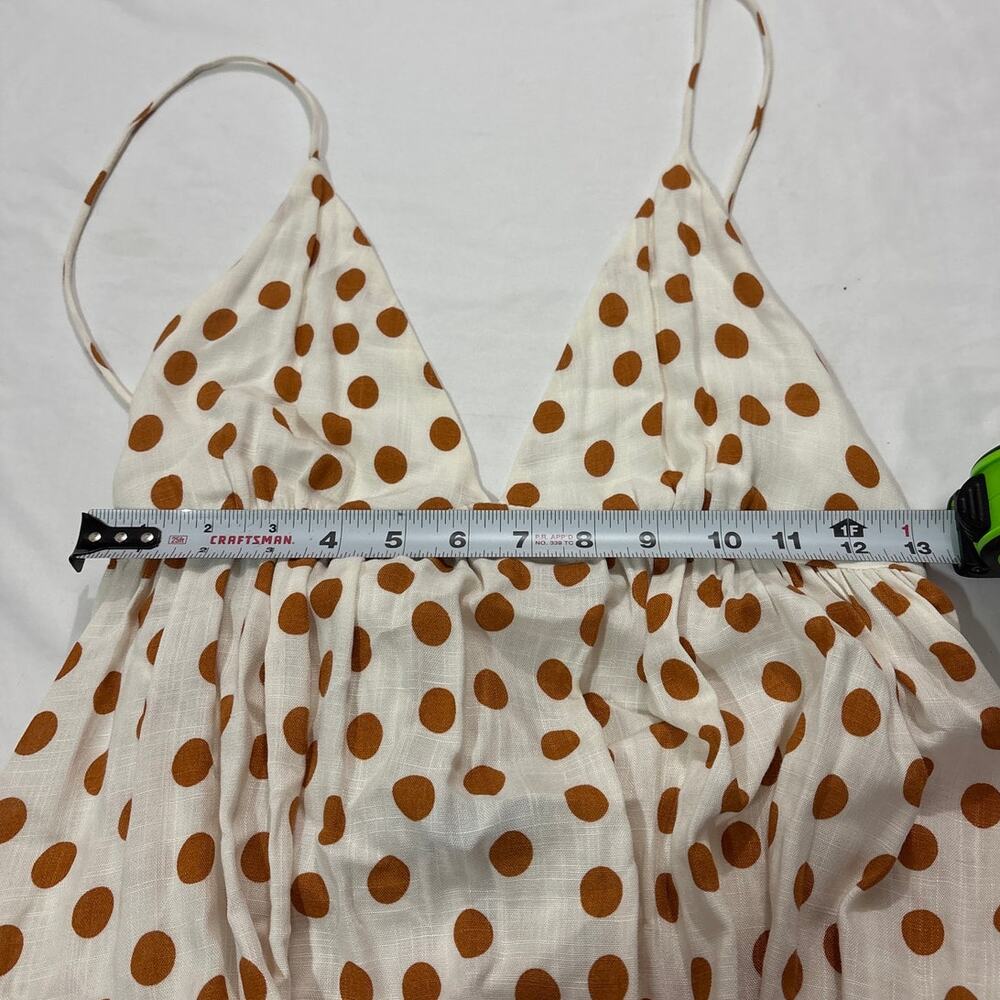 Zara Womens Small Polka Dot Tank Mini Dress Sundress Romantic Dainty Vacation - Picture 8 of 8